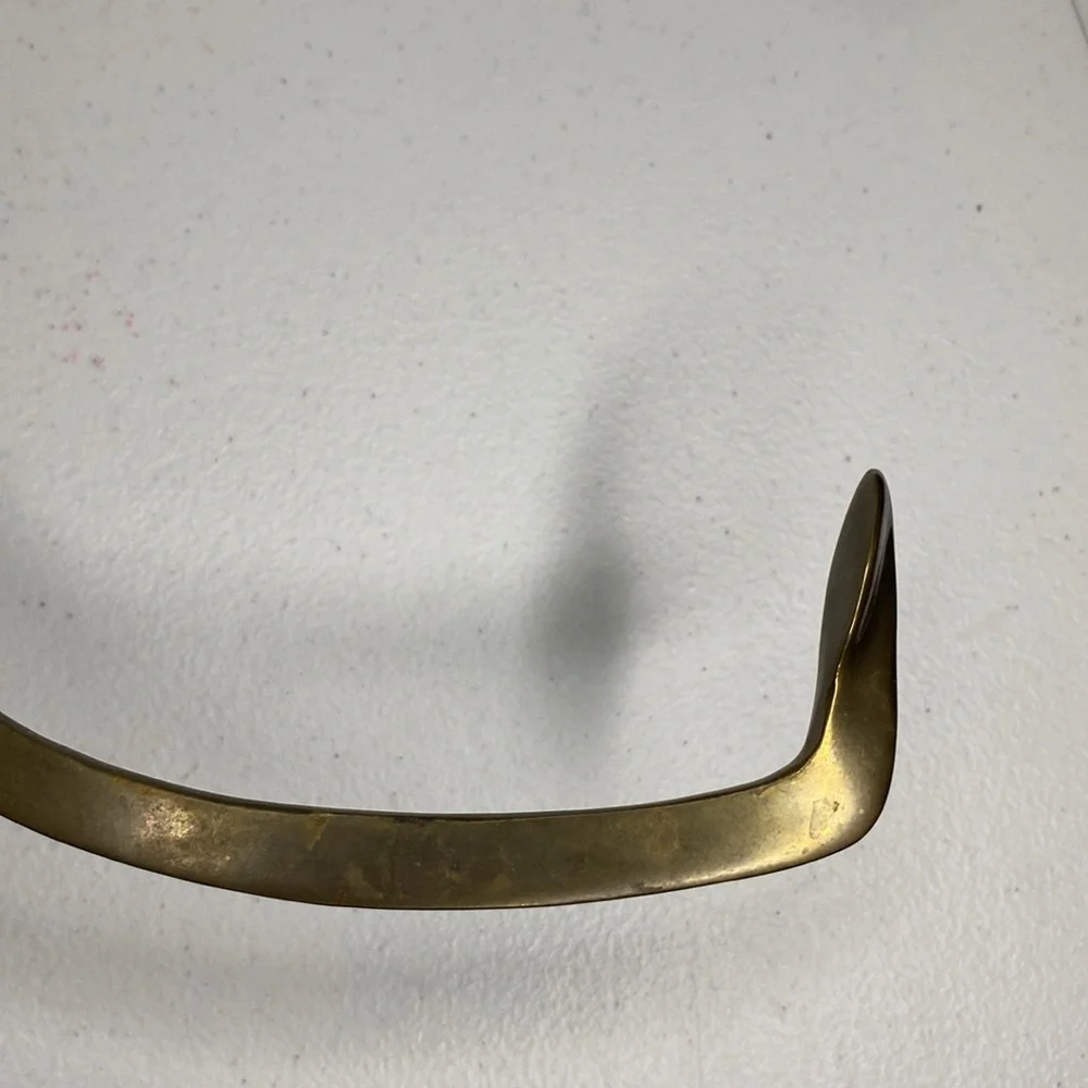 Vintage Brass Ice Block Tongs Wall Mount